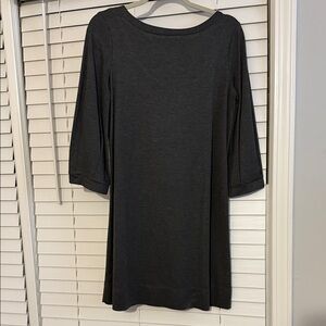 Theory Dark Gray Long Sleeve Dress